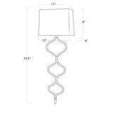 Sinuous One Light Wall Sconce