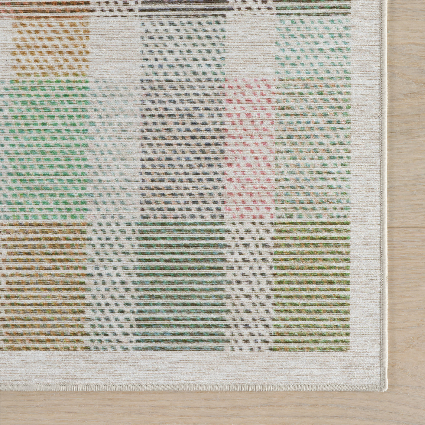 Chanan Farmhouse Plaid Machine Washable Rug