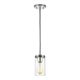 One Light Mini-Pendant — Clear, 60 W
