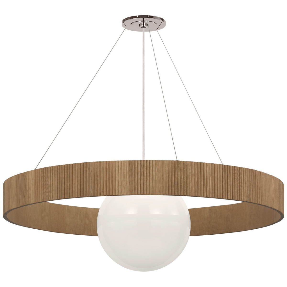 Arena 53" Ring and Globe Chandelier
