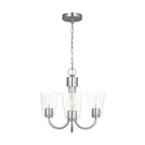 Miles Three Light Chandelier — Clear