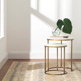 Dash & Albert Paint Chip Hand Micro Hooked Wool Rug in Natural, room setting