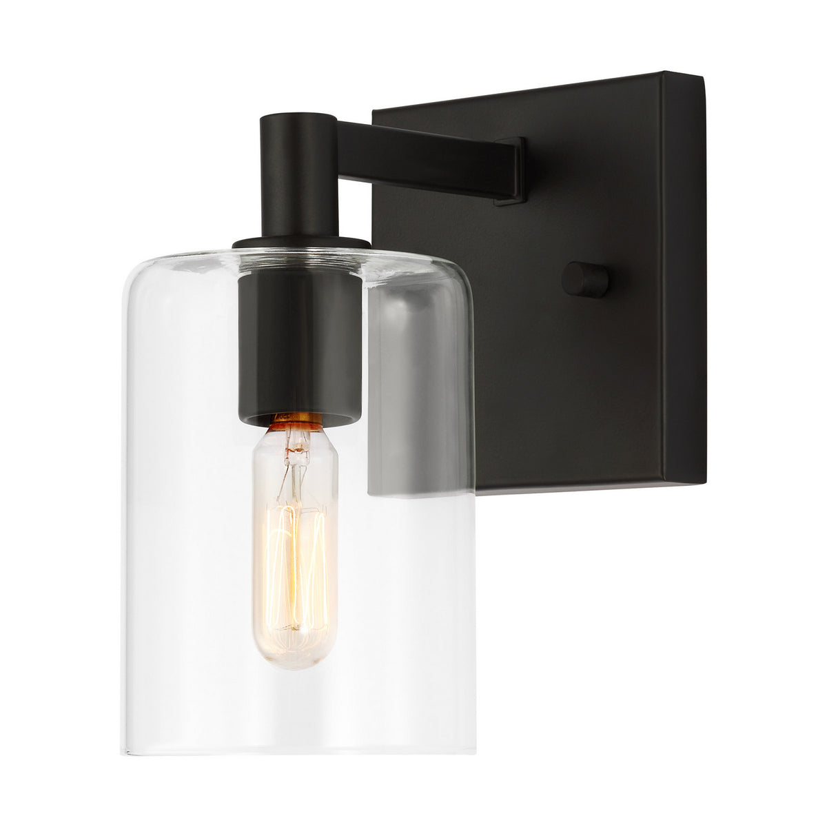 LED Bath Wall Sconce — W: 4.75" × H: 7.75" × D: 6.38"