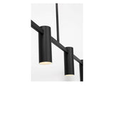 Zentro Four Light Linear Chandelier