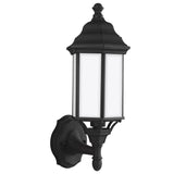One Light Outdoor Wall Lantern — 16.25", Satin Etched