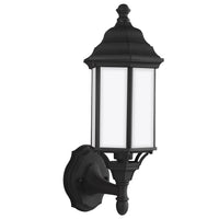 One Light Outdoor Wall Lantern — 16.25", Satin Etched