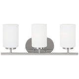 Oslo 3-Light Bath Sconce — Cased Opal Etched
