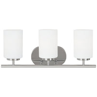 Oslo 3-Light Bath Sconce — Cased Opal Etched