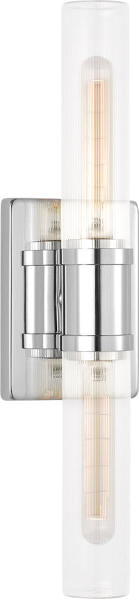 Keaton 20" Vanity Sconce — Clear Fluted
