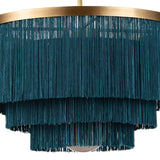 Cabaret Fringe Four Light Chandelier