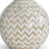 Chevron Bone One Light Table Lamp — Natural