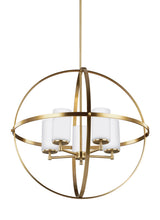 Alturas 5-Light Chandelier — Etched / White Inside