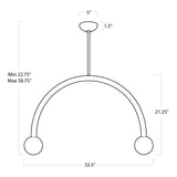 Happy LED Pendant — 22.75"