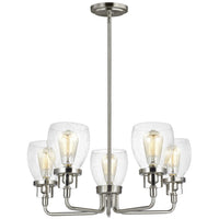 Belton Five Light Up Chandelier