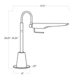 Raven One Light Table Lamp