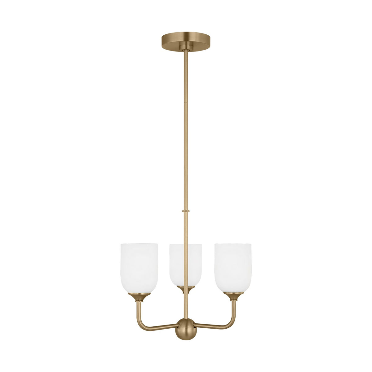 Emile Three Light Small Chandelier — 60 W