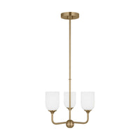 Emile Three Light Small Chandelier — 60 W