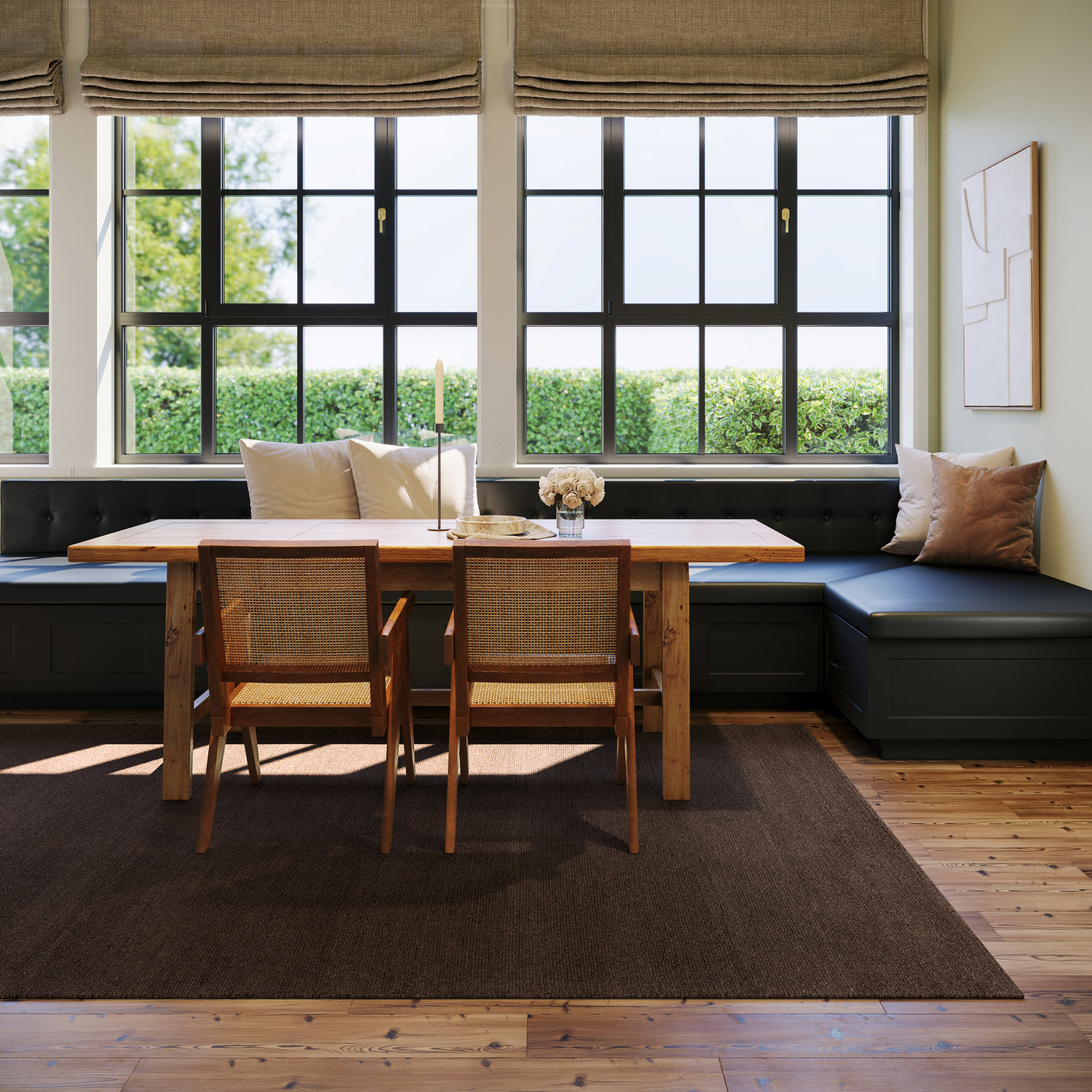 Nate Berkus Hollis Solid Wool Cozy Area Rug