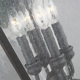 Four Light Outdoor Wall Sconce — 25.38"
