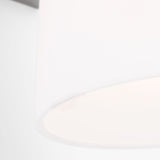 Miles One Light Bath — Etched white glass