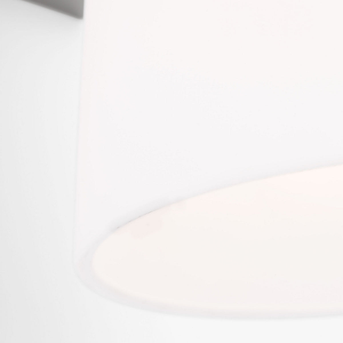Miles One Light Bath — Etched white glass