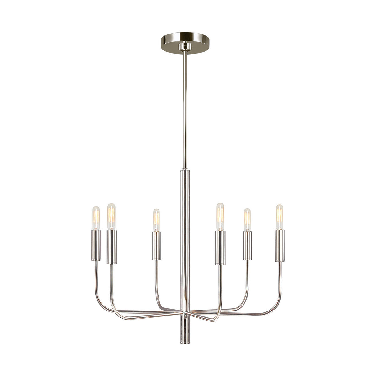Six Light Chandelier — 21.38"