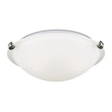 Two Light Flush Mount — W: 12.25" × H: 4.00"