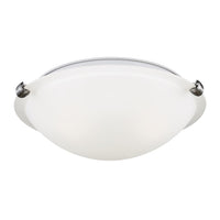 Two Light Flush Mount — W: 12.25" × H: 4.00"