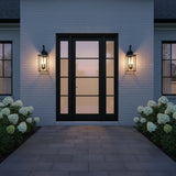 Two Light Outdoor Wall Lantern — 20.25", Torpedo Bulb