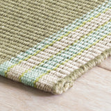 Dash & Albert Stone Soup Handwoven Indoor/Outdoor Rug in Multi, corner detail