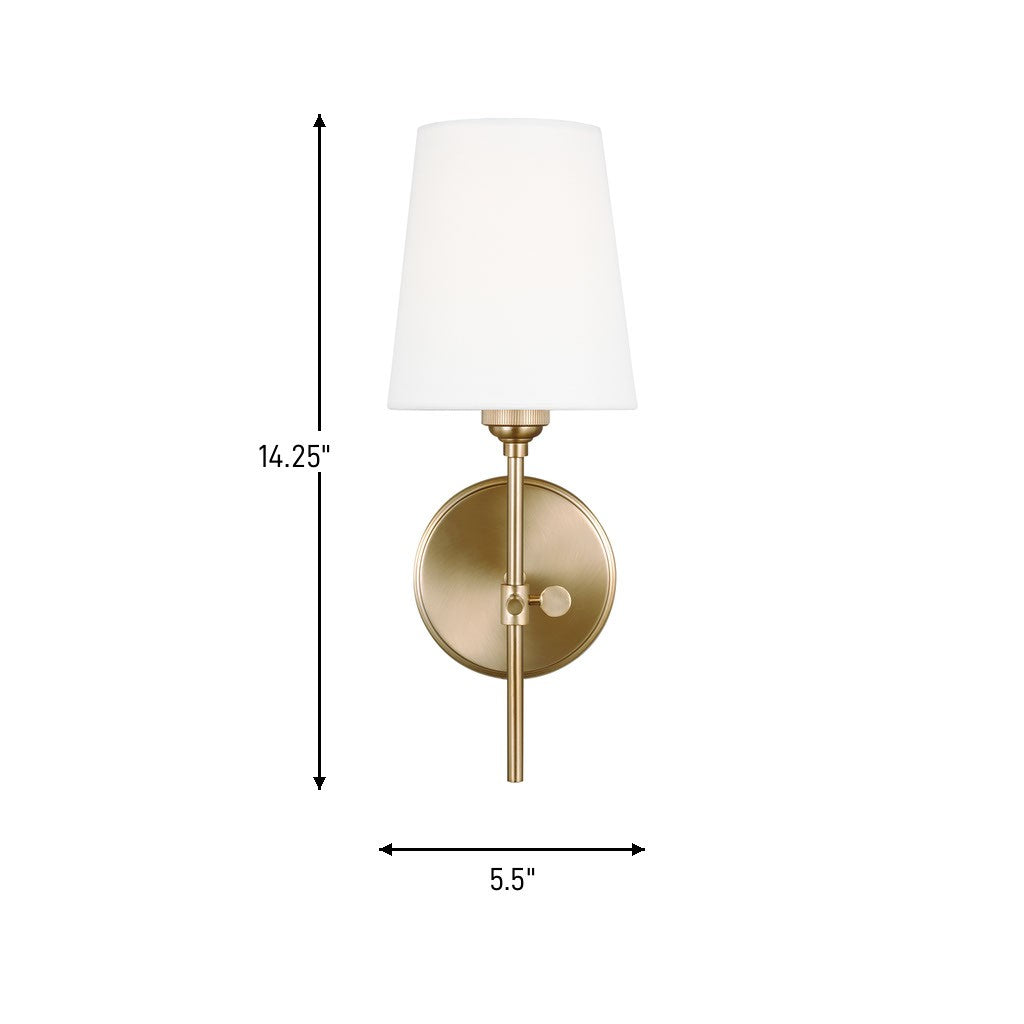 One Light Wall / Bath Sconce — 14.25", 60 W