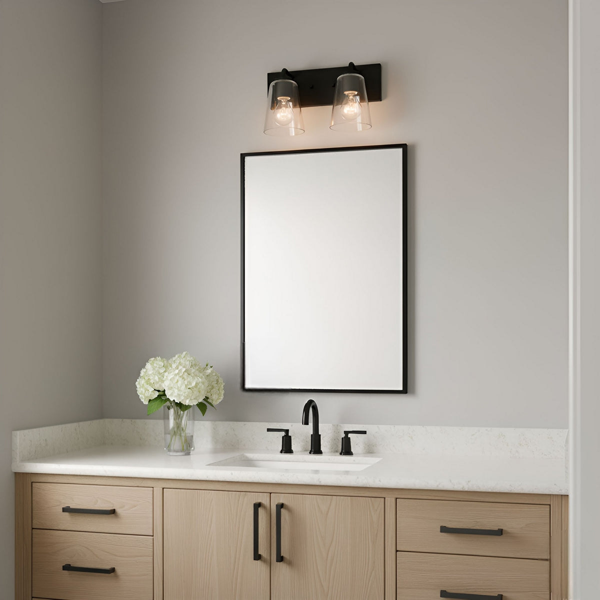 Miles Two Light Bath — Clear