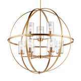 Alturas Nine Light Chandelier — Clear Seeded