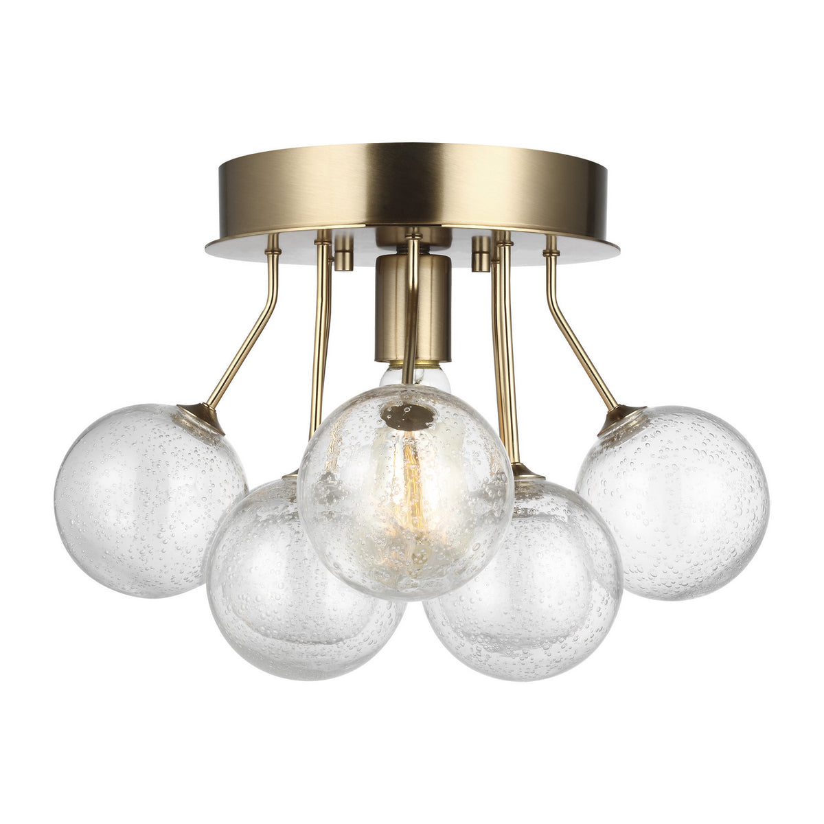 One Light Semi-Flush Mount