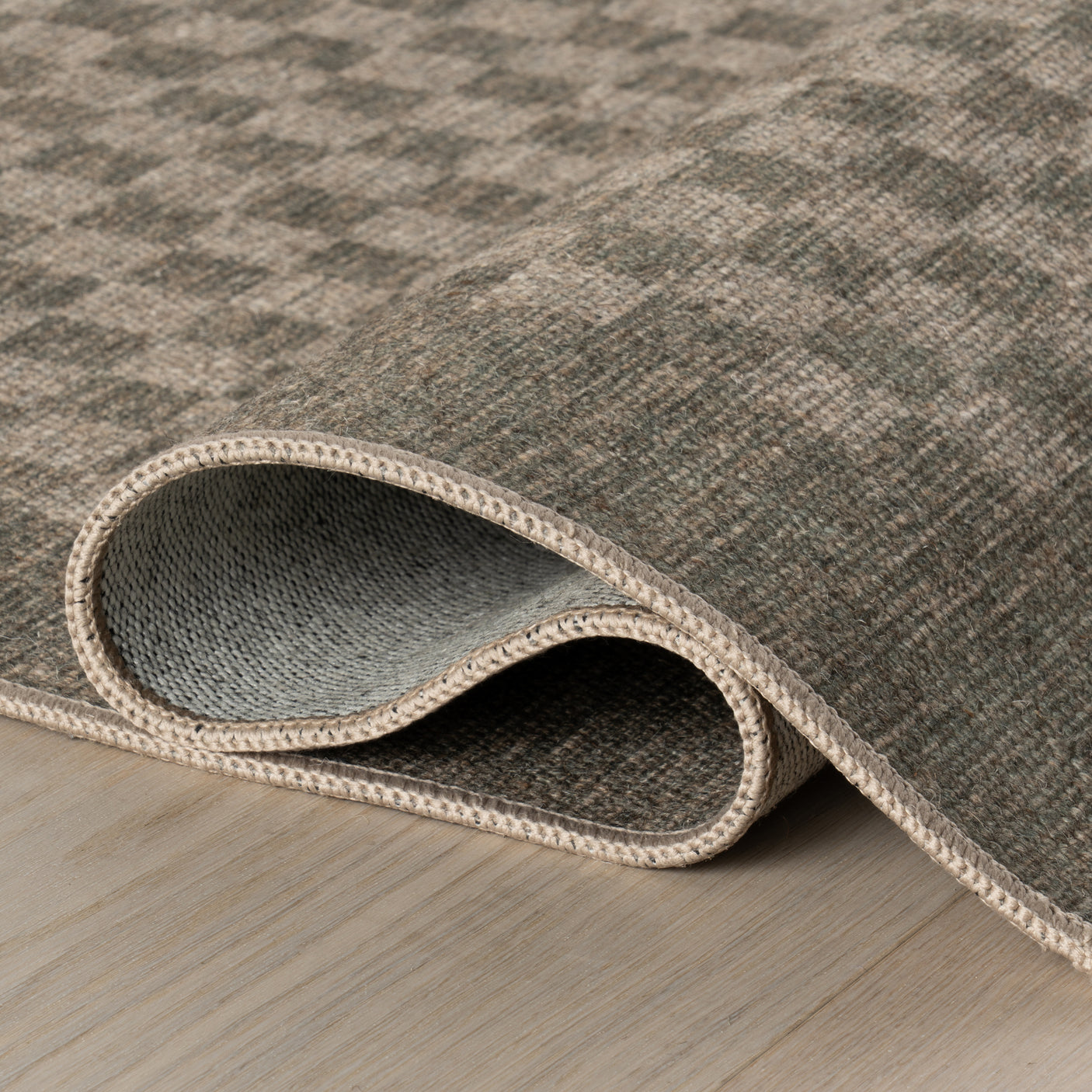 Nate Berkus Watts Modern Checkered Washable Area Rug