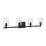 LED Bath Wall Sconce — W: 35.00" × H: 7.75" × D: 6.38"