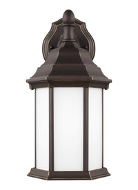 Sevier 12.5" Down Lantern — Satin Etched