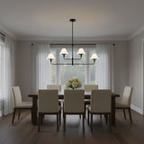 Mendota Four Light Linear Chandelier