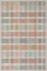Chanan Farmhouse Plaid Machine Washable Rug