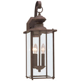 Two Light Outdoor Wall Lantern — 20.25", Torpedo Bulb