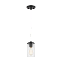 One Light Mini-Pendant — Clear, 60 W