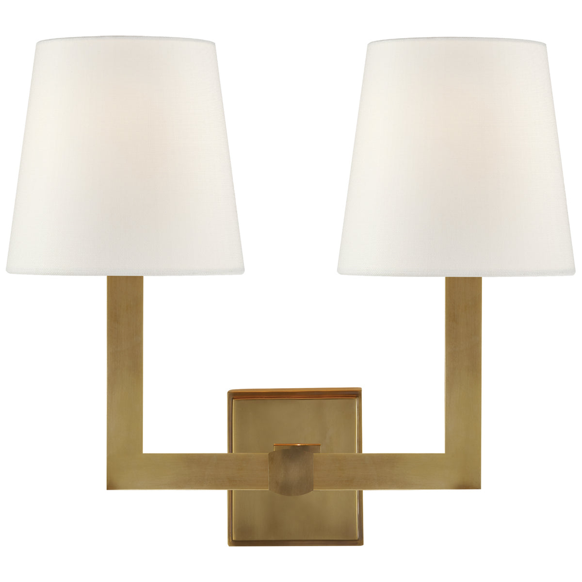 Square Tube Double Sconce — 15"