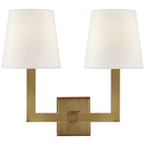 Square Tube Double Sconce — 15"