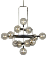 Viaggio 12 Light Chandelier — Smoke