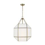Three Light Lantern — 27.25", Smooth White