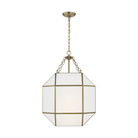 Three Light Lantern — 27.25", Smooth White