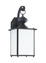 Jamestowne One Light Outdoor Wall Lantern — 17.00", Etched White Tiffany