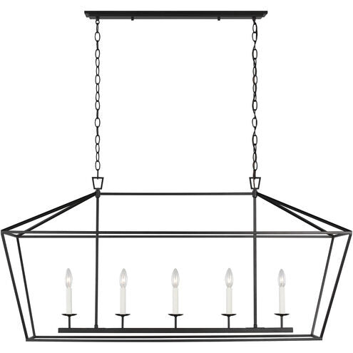 Five Light Linear Chandelier