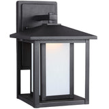 Hunnington 11" Lantern — Etched Seeded, A19
