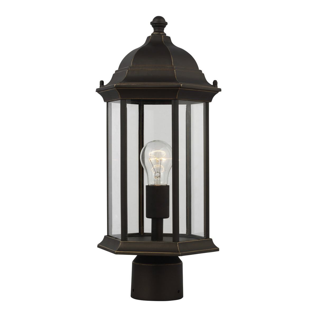 Sevier 18" Post Lantern — Clear